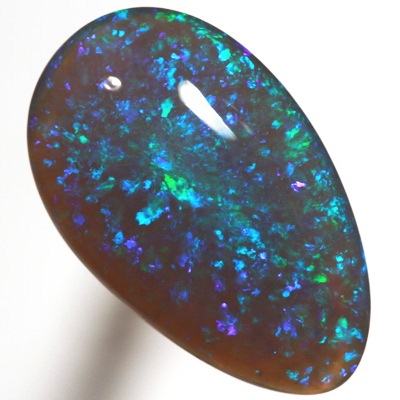 SOLID BLACK CRYSTAL OPAL Bright Floral Harlequin pattern SEE VIDEO